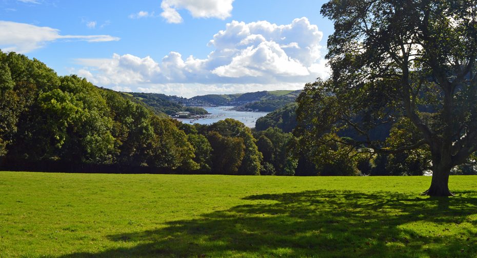 The Dart Valley towards Dartmouth, seen from the Greenway estate