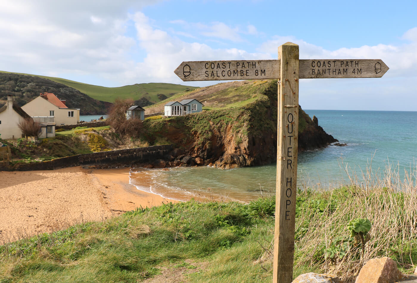 The Coroner filming locations - Hope Cove beach