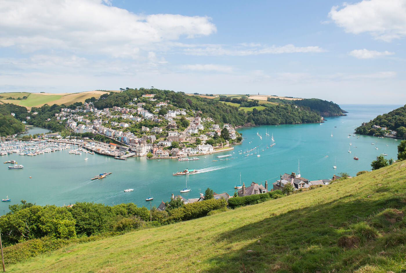 Buying a holiday home in Dartmouth, views from above town