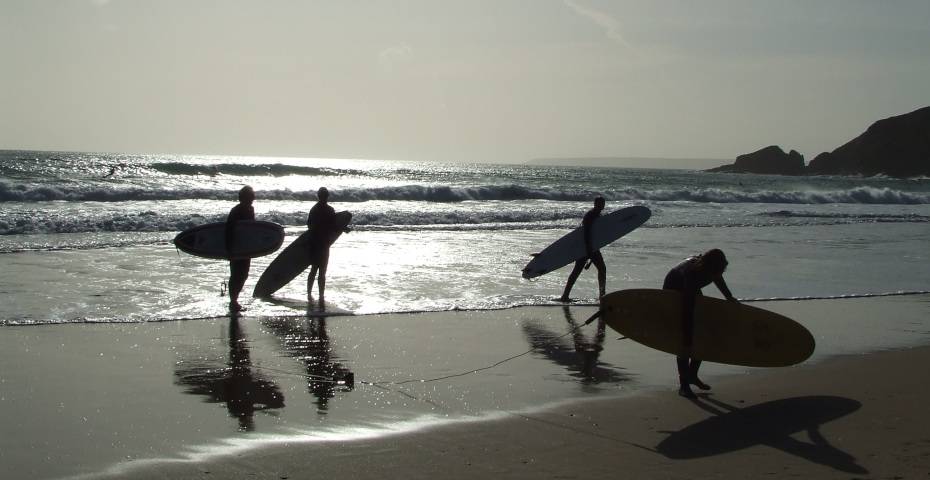 South Devon Beach - surfing in South Devon