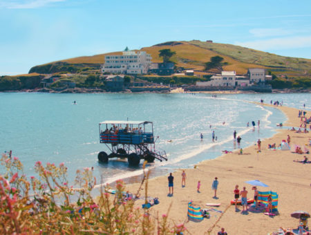 Bigbury-on-Sea beach, near Burgh Island