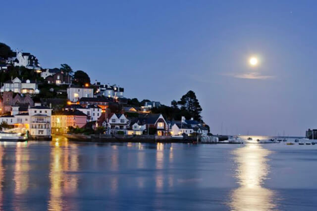 View of Kingswear at night