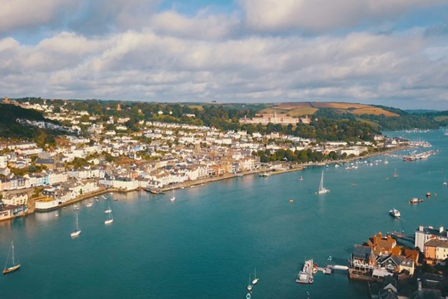 View of Dartmouth and the harbour