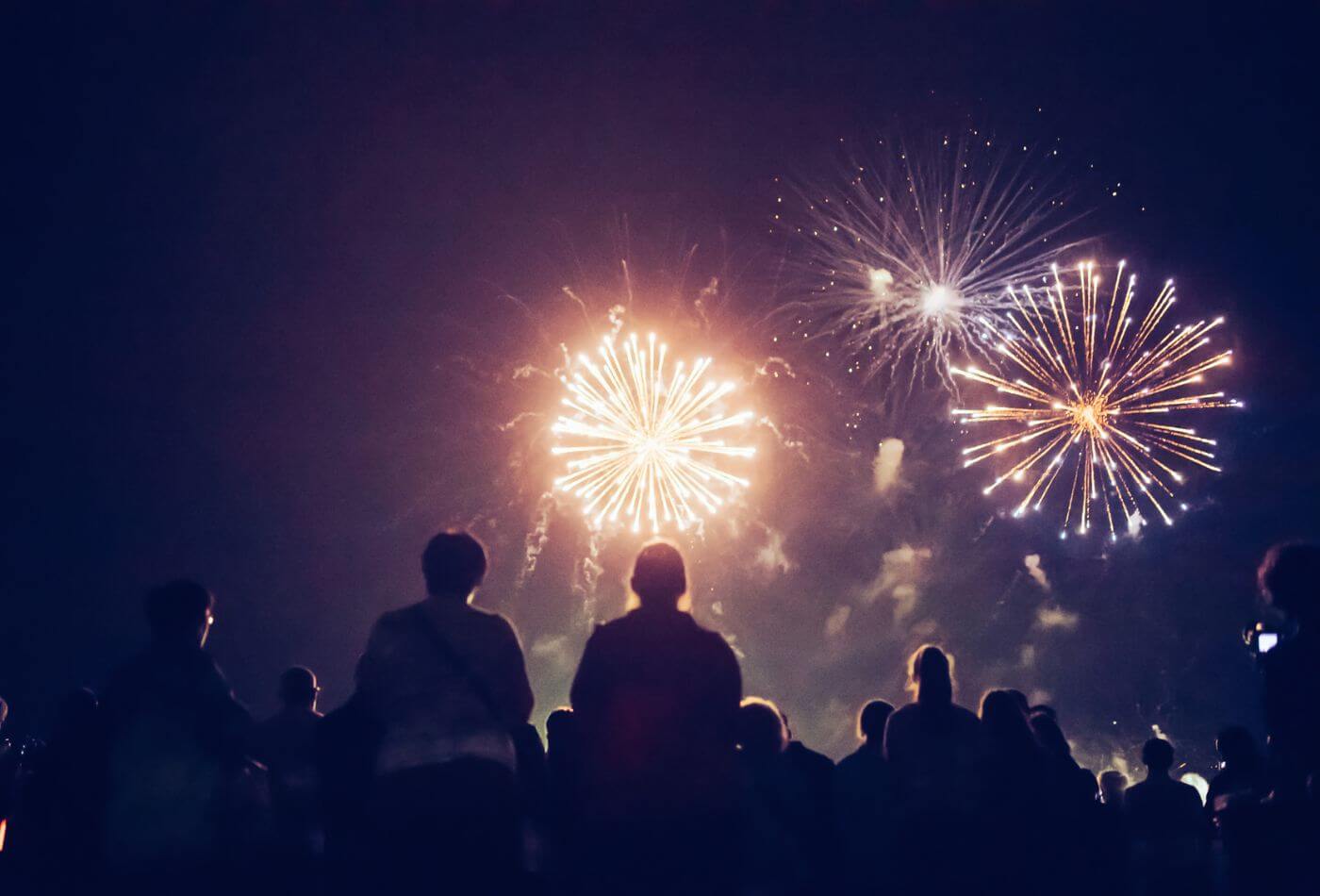 Coronation Weekend 2023: South Devon Celebrations - A Crowd Watches Fireworks
