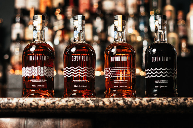 Devon Rum Co rum bottles