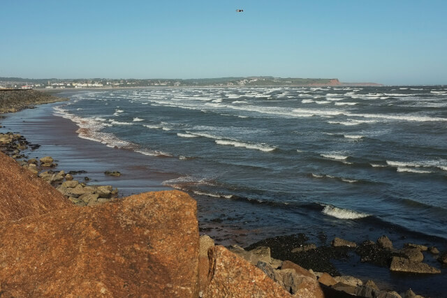 Dawlish Warren Beach at high tide