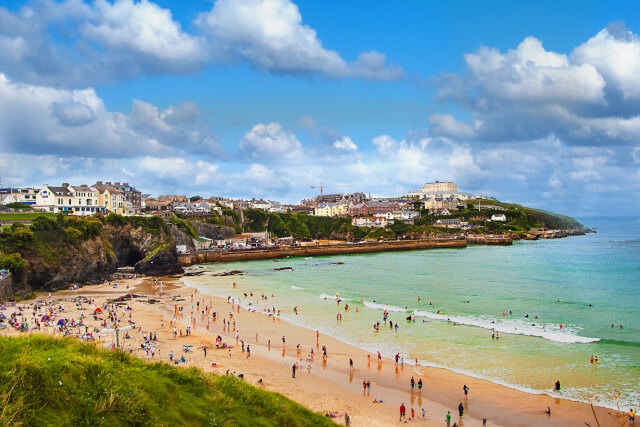 Newquay Beach and headland