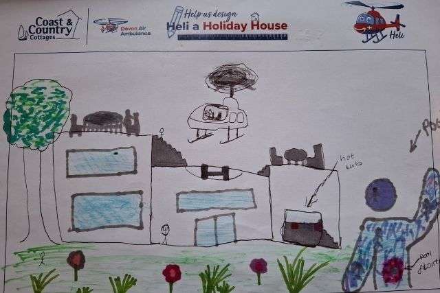 The winning design in the Design Heli a Holiday House competition