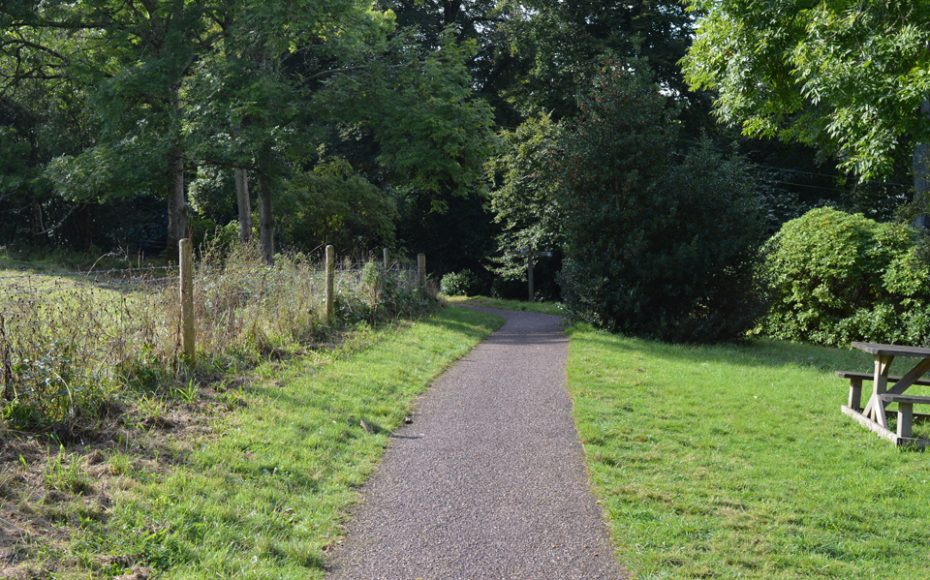 The path leading to Greenway Lane
