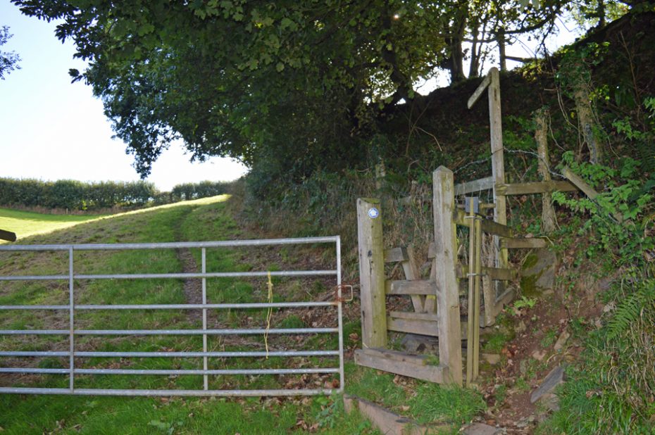 A stile above Dittisham