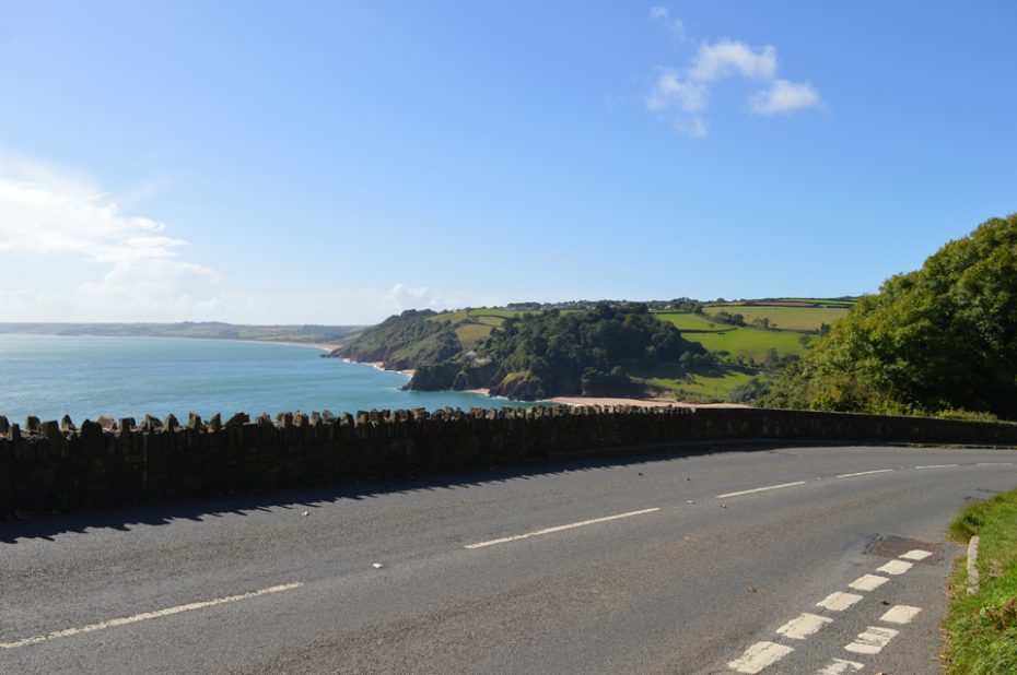 The A379 above Blackpool Sands