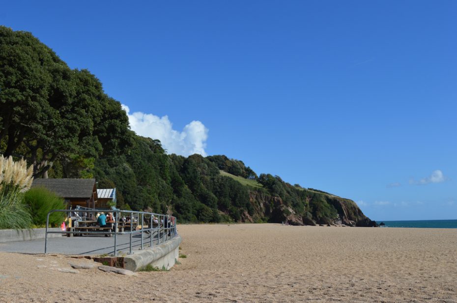 Blackpool Sands, with its popular Venus Cafe