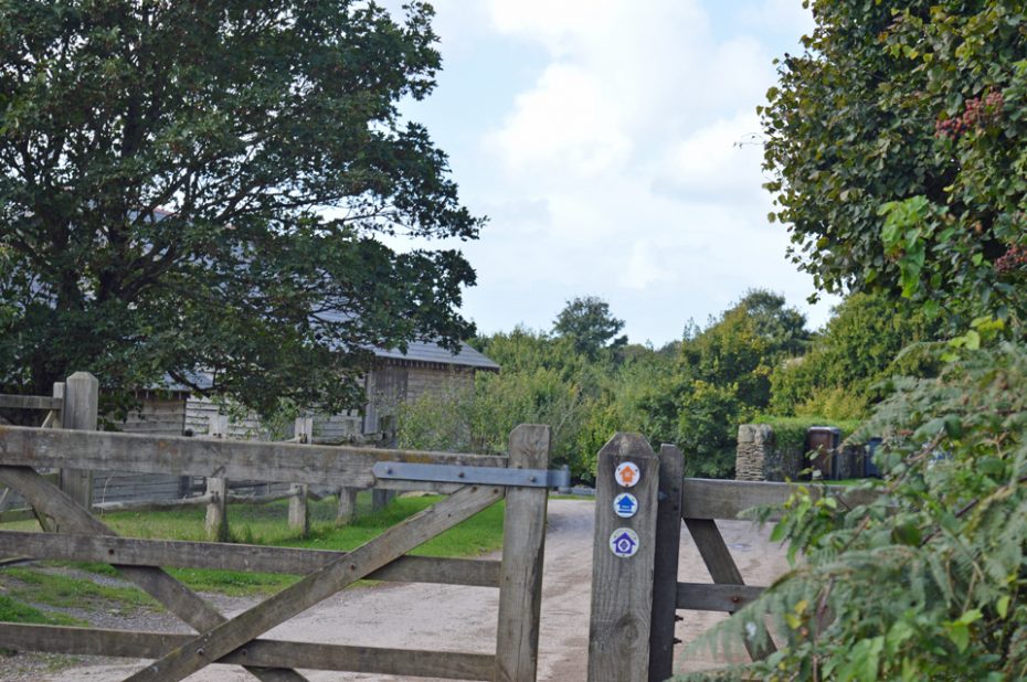 The gate a little before Little Dartmouth car park