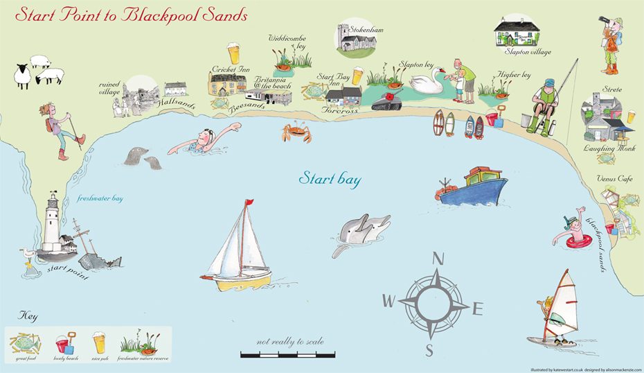 Explore Start Bay with this clickable map!