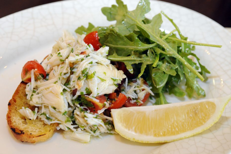 A crab bruschetta - recipe by MItch Tonks