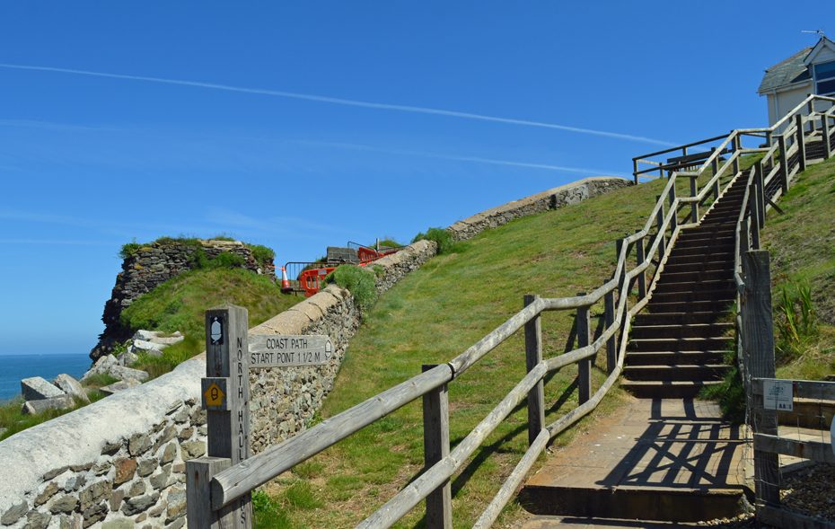 The footpath to the Coast Path at Hallsands