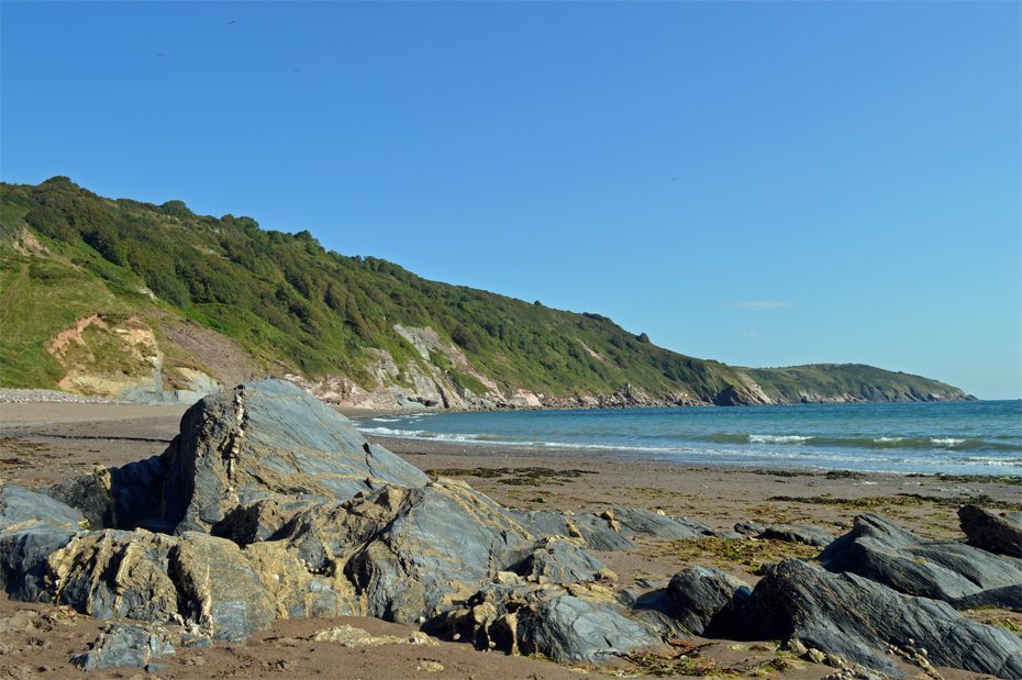 Rocks on the beach at Man Sands (South Devon)